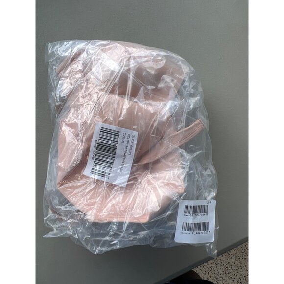 Rhonda Shear 2 Pack Molded Cup Bra with Wrap Back Size XL Pink Beige 623.12 - Picture 4 of 10